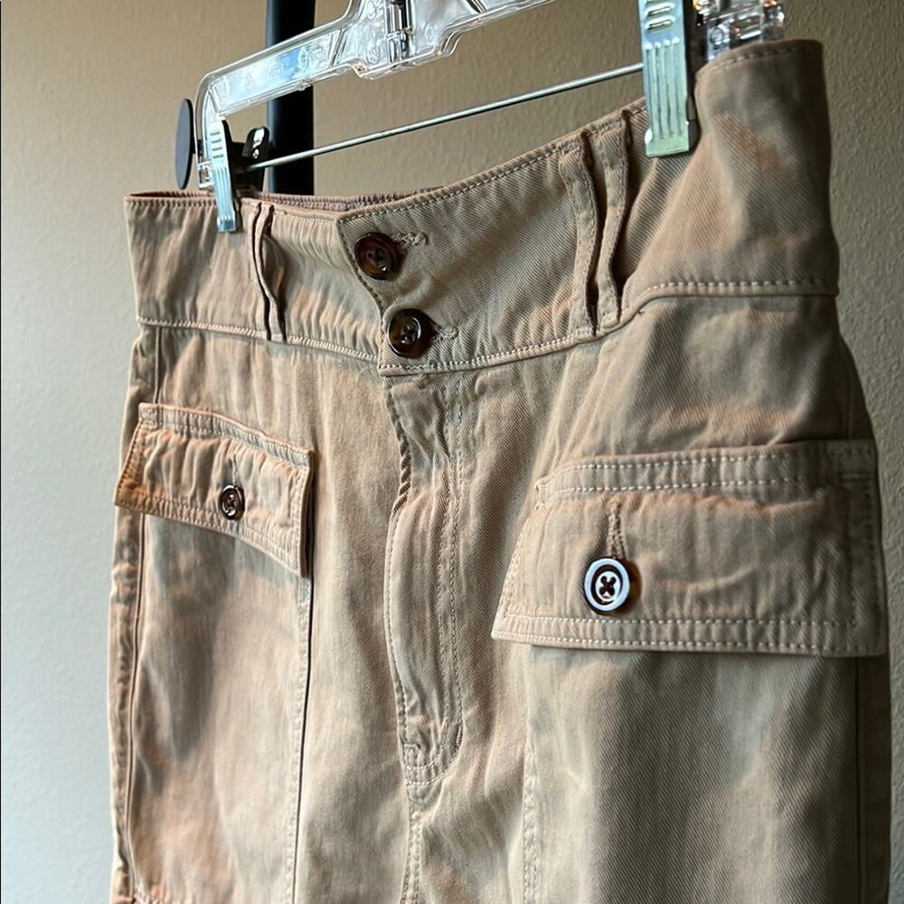 NWOT.  Veronica Beard Blake Raw Edge 100% Cotten Utility Pants